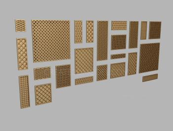 Set of panels (KPN_0045) 3D model for CNC machine